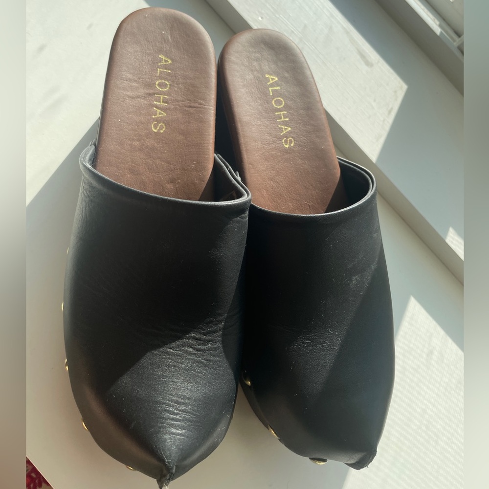 Alohas Black Clogs 7